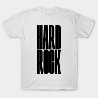 bold HARD ROCK text T-Shirt